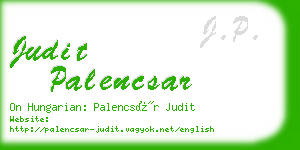 judit palencsar business card